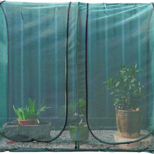Poray - Cubierta de red túnel grande para plantas de 185.42 x 94 x 155 cm, jaula de cultivo, cubierta protectora de plagas para verduras y frutas, red de jardinería duradera.