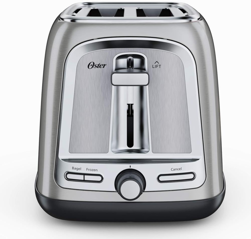 Oster Tostadora de 2 rebanadas con tecnología avanzada de tostadas, tostadora de bagel para todo tipo de pan, acero inoxidable*VALORADO* - Imagen 4