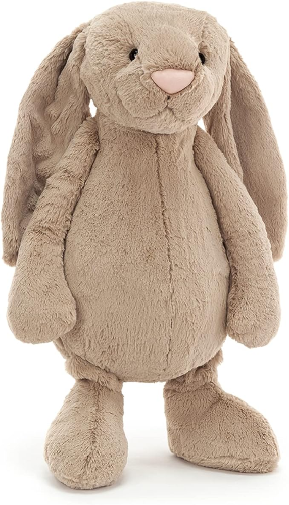Peluche Jellycat Bashful Beige Bunny ? gigante de 67 cm, suave y tierno. El clásico conejito ideal como regalo infantil o decoración.