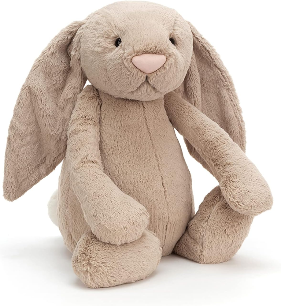 Peluche Jellycat Bashful Beige Bunny ? gigante de 67 cm, suave y tierno. El clásico conejito ideal como regalo infantil o decoración. - Imagen 5