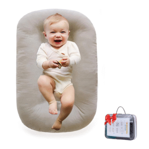 Tumbona para recién nacido, almohada de nido de bebé para dormir en la cama, tumbona para recién nacidos para niños y niñas de 0 a 12 meses, albaricoque