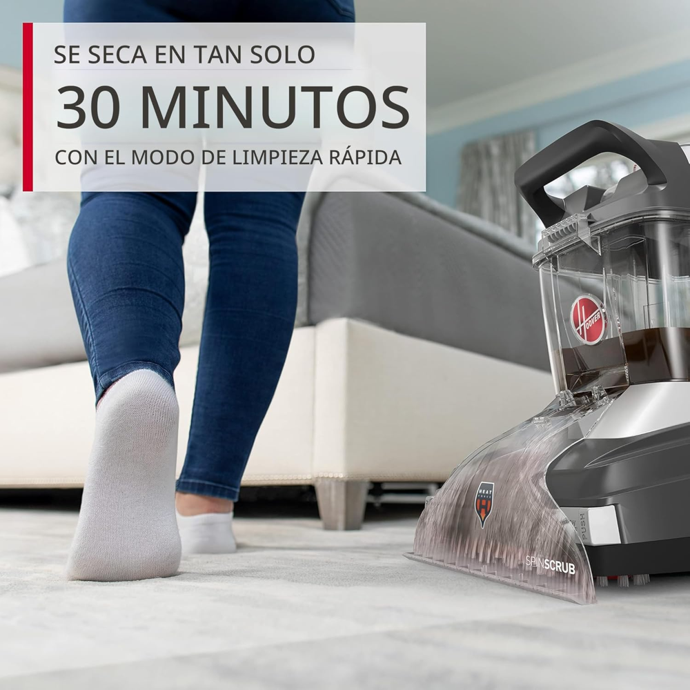 Hoover PowerScrub XL FH68050 - Máquina limpiadora de alfombras para mascotas, champú vertical, color negro - Imagen 5