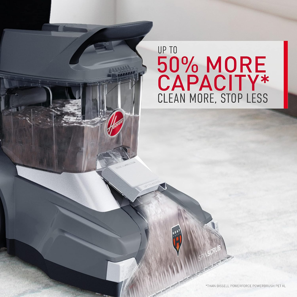Hoover PowerScrub XL FH68050 - Máquina limpiadora de alfombras para mascotas, champú vertical, color negro - Imagen 6