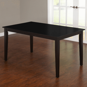 Mesa de Comedor Grande y Contemporánea, Negra SIZE: 48X29X30 INCH