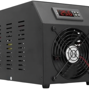 Fockety Enfriador de acuario, enfriador de agua de 16 galones y 1/4 HP para hidroponía con bomba, sistema de enfriamiento de tanque de peces de 60 L, enfriador de agua silencioso y calentador