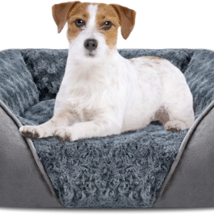 Cama mediana para perros grandes, medianos y pequeños, cama rectangular lavable para perro, cama ortopédica para perros, cama suave y relajante para cachorros