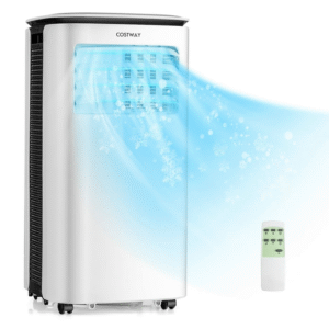 Costway 6500 BTU: aire acondicionado portátil 3 en 1 con enfriamiento, ventilador y deshumidificador; potente, compacto e ideal para espacios pequeños. VALORADO