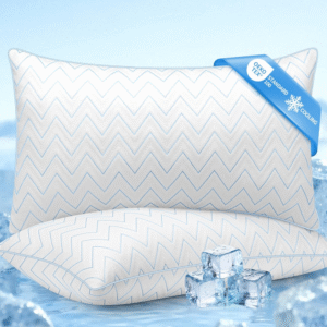 Almohada refrescante tamaño Queen, colección de hotel de lujo, almohadas de cama para dormir, transpirables de firmeza media