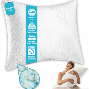 Xtreme Comforts Almohada de cama para dormir | Almohadas ajustables de espuma viscoelástica triturada con funda de enfriamiento extraíble |