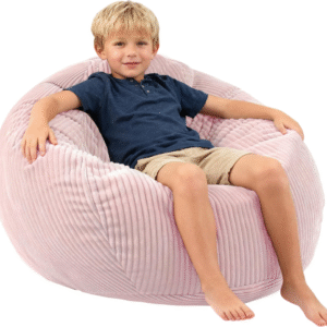Pufs para niños/adolescentes con relleno de espuma viscoelástica, sofá de puf con tela de corduroy suave, puf para sala de estar,