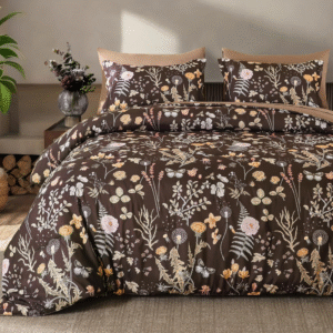 Juego de edredón Yiran King de 7 piezas, diseño floral estilo farmhouse. Microfibra suave con sábanas incluidas, ideal para todo el año.