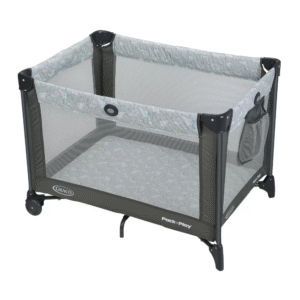 Graco Pack 'n Play® Corralito Portátil, plegable más compacto bolsa de transporte para viajes y almacenamiento, ruedas prácticas, marco duradero, malla aireada en todos los lados, máxima ventilación