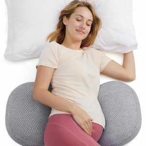 Momcozy Almohada portátil de embarazo ? Soporte de maternidad en forma de W para dormir de lado