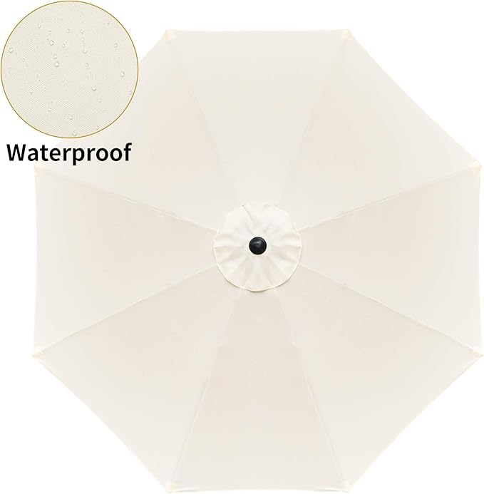 Sombrilla de patio Simple Deluxe de 2,7 m para exteriores con botón de inclinación - Imagen 4