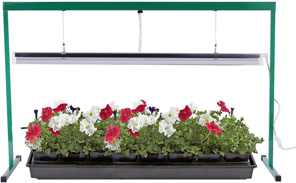 Soporte de luz con fluorescente para el crecimiento de la planta de inicio de semillas, 6400 K, T5 Grow Soporte de luz - Imagen 2