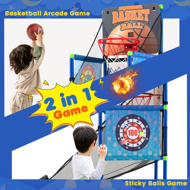 Juego arcade de baloncesto para niños con marcador electrónico y efectos de sonido. - Imagen 2