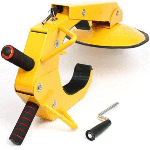 YaeTek Abrazadera de bloqueo antirrobo para automóvil, estacionamiento resistente, ATV RV, abrazadera de rueda de arranque para barco, camión, caravana, remolque