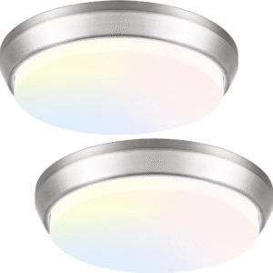 Juego de 2 luces LED de techo de 13?, 36 W y 4000 lúmenes, regulables con tonos de 2700K a 6500K. Iluminación moderna y potente para hogar.