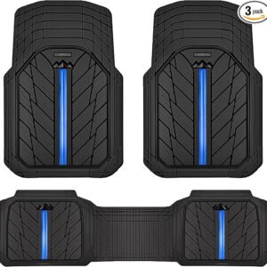 Alfombrillas de goma para coches, juegos completos de alfombrillas de coche, alfombrillas universales de tamaño S~L, ajustables para camiones, furgonetas, SUV, resistentes, impermeables