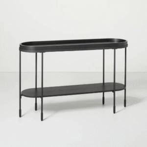 Mesa consola de madera y metal - Negra - Hearth & Hand con Magnolia, Valorado