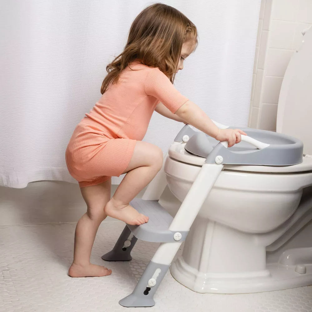 Escalera para orinal Jool Baby On My Own - Gris: Plástico, capacidad máxima de 18 kg (40 lbs) - Imagen 4