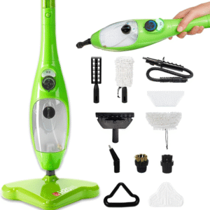 H2O Mopa de vapor X5 y limpiador de vapor de mano, Vaporizador de piso, limpiador de madera dura, azulejos y laminados, solo limpiador y mopa (incompleto)