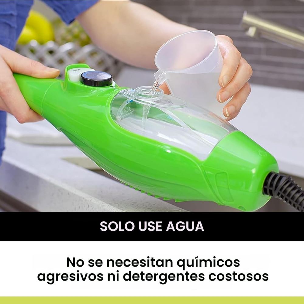 H2O Mopa de vapor X5 y limpiador de vapor de mano, Vaporizador de piso, limpiador de madera dura, azulejos y laminados, solo limpiador y mopa (incompleto) - Imagen 4