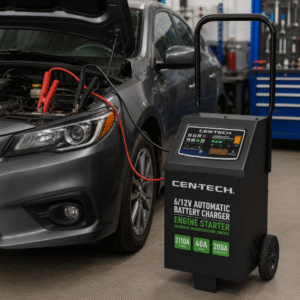 Cargador de batería automático CEN-TECH 2/10/40/200 amperios 6/12 V con arranque de motor