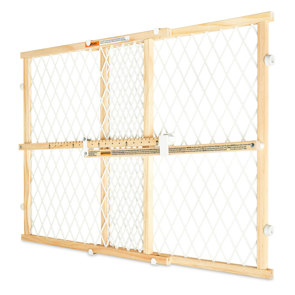 Reja de Seguridad Estándar para Pared, se adapta a paredes de 66 cm a 107 cm de ancho. ajustable y estándar para aberturas de hasta 42 pulgadas de ancho. Fácil de instalar, Para bebés de 6-24 meses - Imagen 2