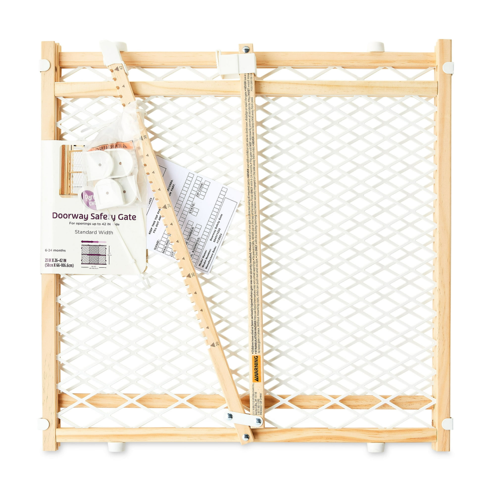 Reja de Seguridad Estándar para Pared, se adapta a paredes de 66 cm a 107 cm de ancho. ajustable y estándar para aberturas de hasta 42 pulgadas de ancho. Fácil de instalar, Para bebés de 6-24 meses - Imagen 3