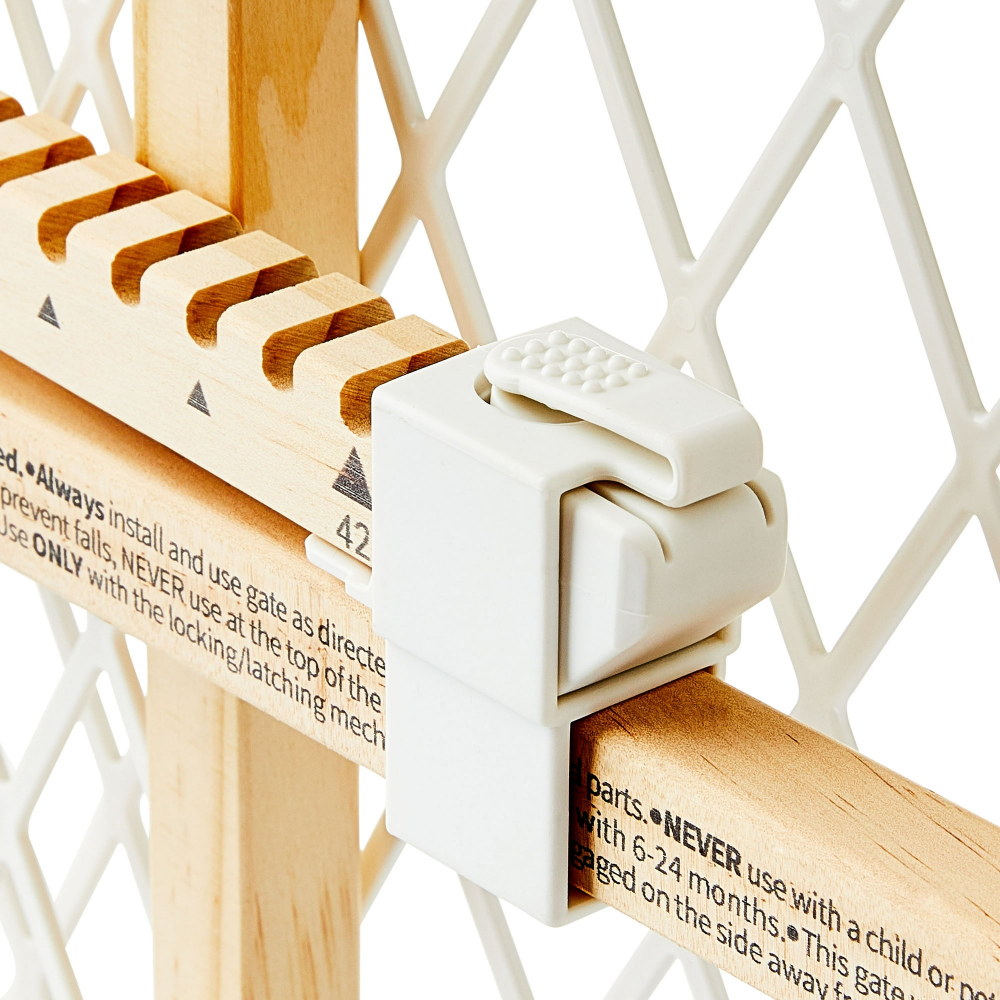 Reja de Seguridad Estándar para Pared, se adapta a paredes de 66 cm a 107 cm de ancho. ajustable y estándar para aberturas de hasta 42 pulgadas de ancho. Fácil de instalar, Para bebés de 6-24 meses - Imagen 4