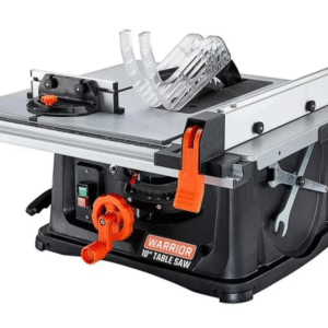 Sierra de mesa 10? de 15 amperios, motor 4250 RPM, ideal para cortes precisos en madera, carpintería y trabajos de taller.