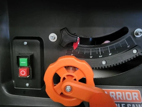 Sierra de mesa 10? de 15 amperios, motor 4250 RPM, ideal para cortes precisos en madera, carpintería y trabajos de taller. - Imagen 3
