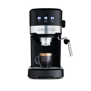 Cafetera espresso bomba de 15 bares con presión hermética, para 1 o 2 tazas, espresso de calidad barista con potente varilla espumadora para lattes y cappuccinos que dispensa  agua caliente GCM4225