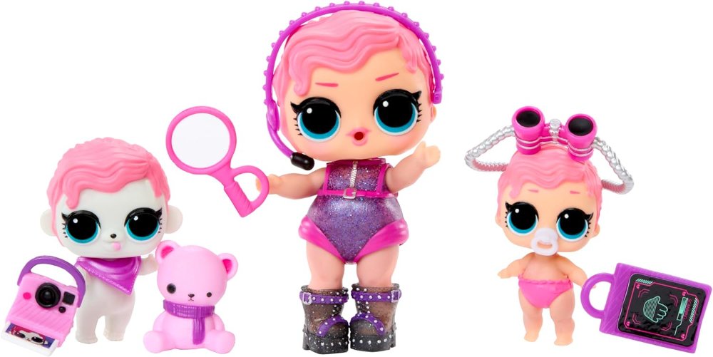 Muñeca LOL Surprise Eye Spy Series Ultimate Unboxing, con 40+ sorpresas, incluye 3 muñecas exclusivas (1 Tot, 1 Baby Sister, 1 mascota), diseño de candado grande, para niños a partir de 6 años - Imagen 4