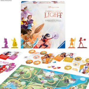 Juego de mesa Ravensburger Chronicles of Light: Darkness Falls Disney, familiar para edades de 8 años en adelante, MESH acreditado