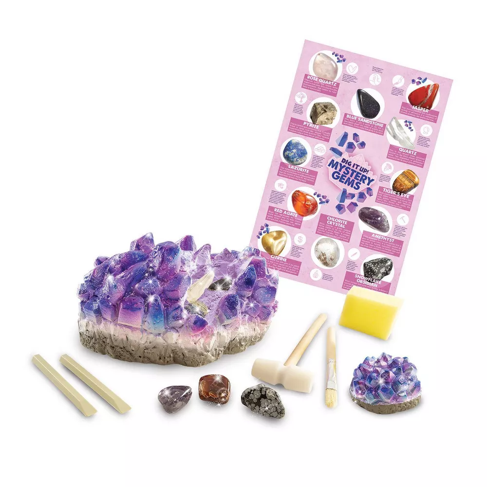 Kit de ciencia para excavar gemas misteriosas, incluye 13 gemas, para niños a partir de 6 años, para el hogar y actividades educativas - Imagen 3