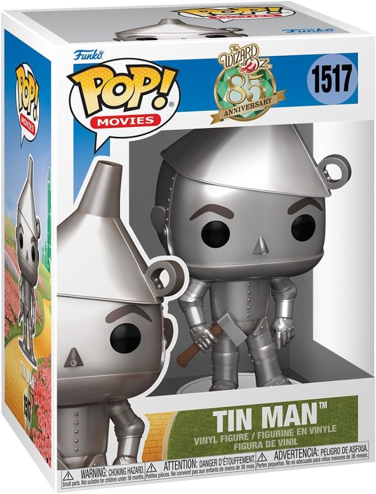 Funko POP! Películas: El Mago de Oz - El Hombre de Lata, Figura de vinilo coleccionable, 9.5 cm, para niños y adultos, regalo ideal para fans