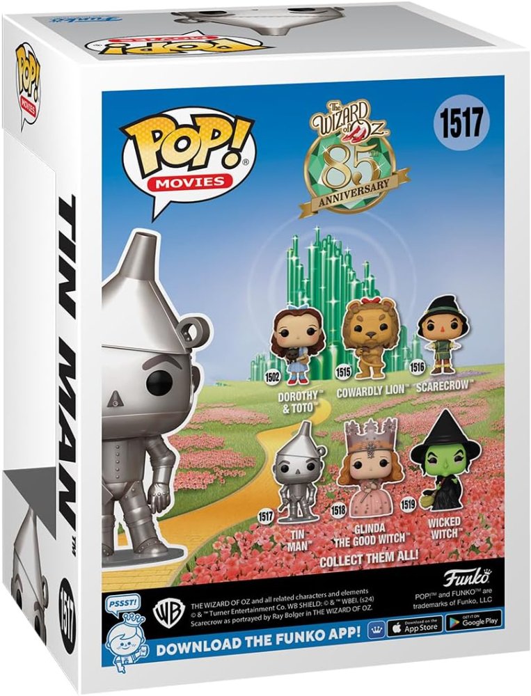 Funko POP! Películas: El Mago de Oz - El Hombre de Lata, Figura de vinilo coleccionable, 9.5 cm, para niños y adultos, regalo ideal para fans - Imagen 2